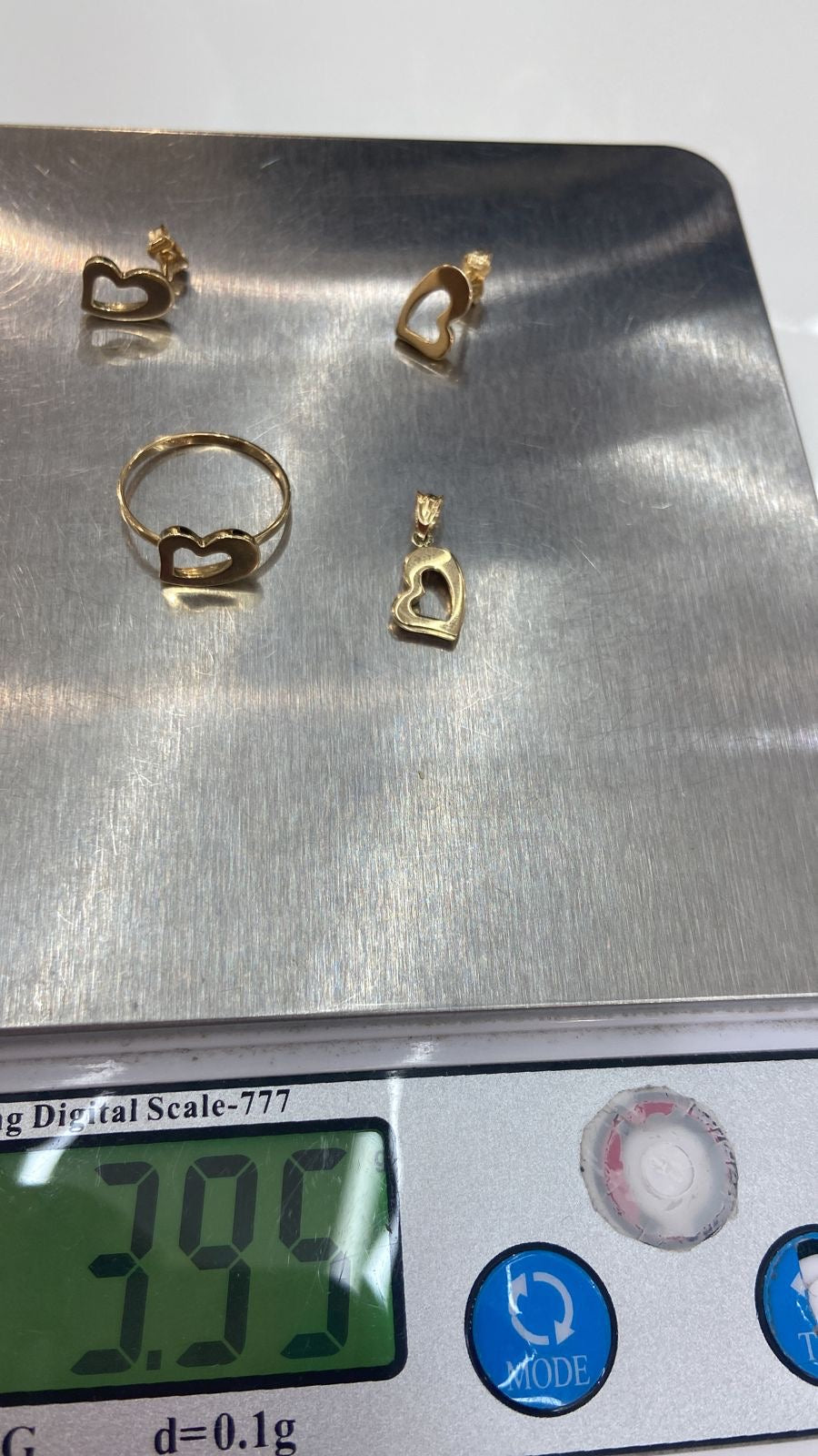 Live Scale Review | Order Degam Pure 18 Karat Italian Gold Jewellery Set Ring US 8.5
