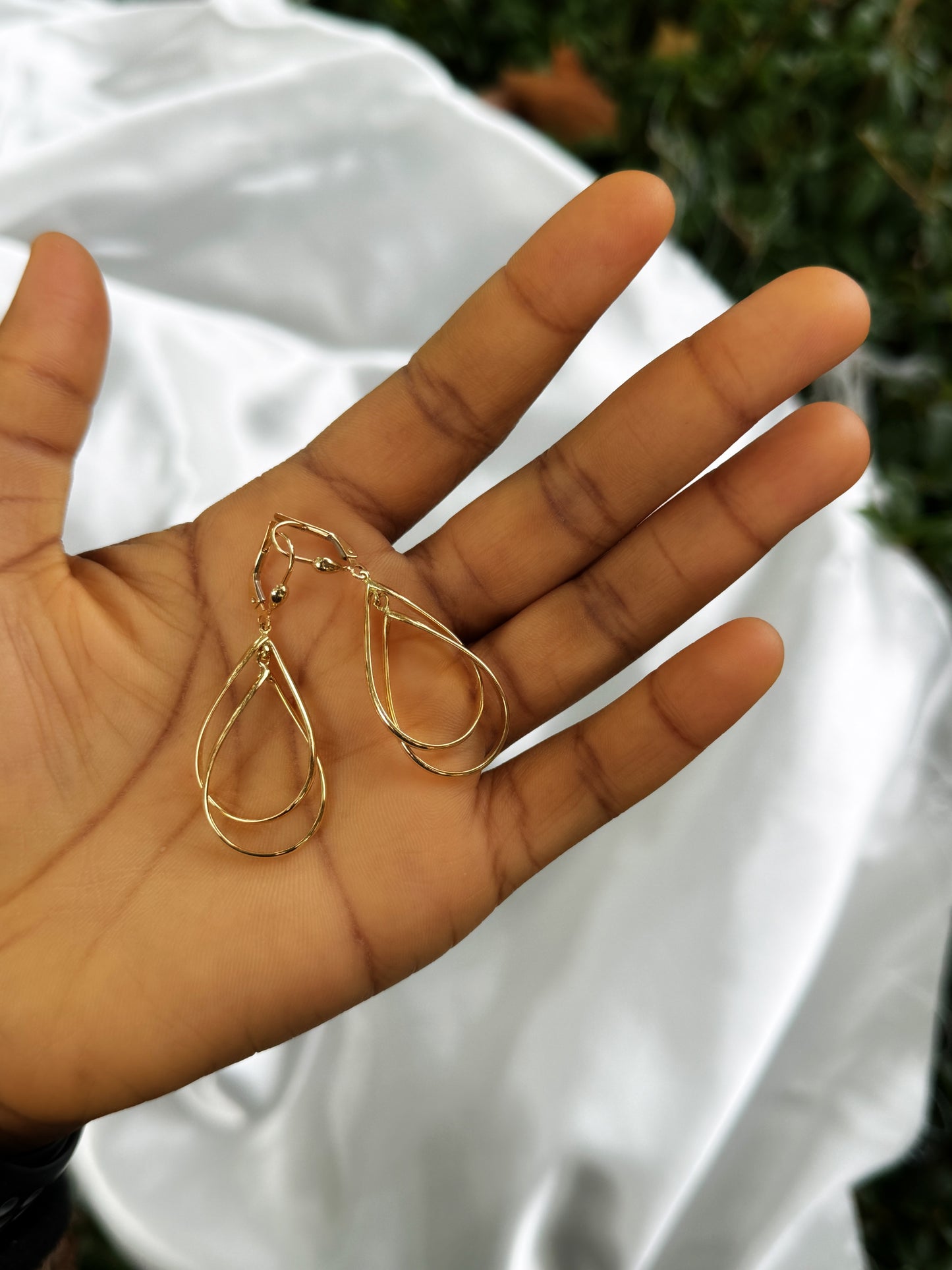 Degat 18Karat Real Gold Drop Earrings