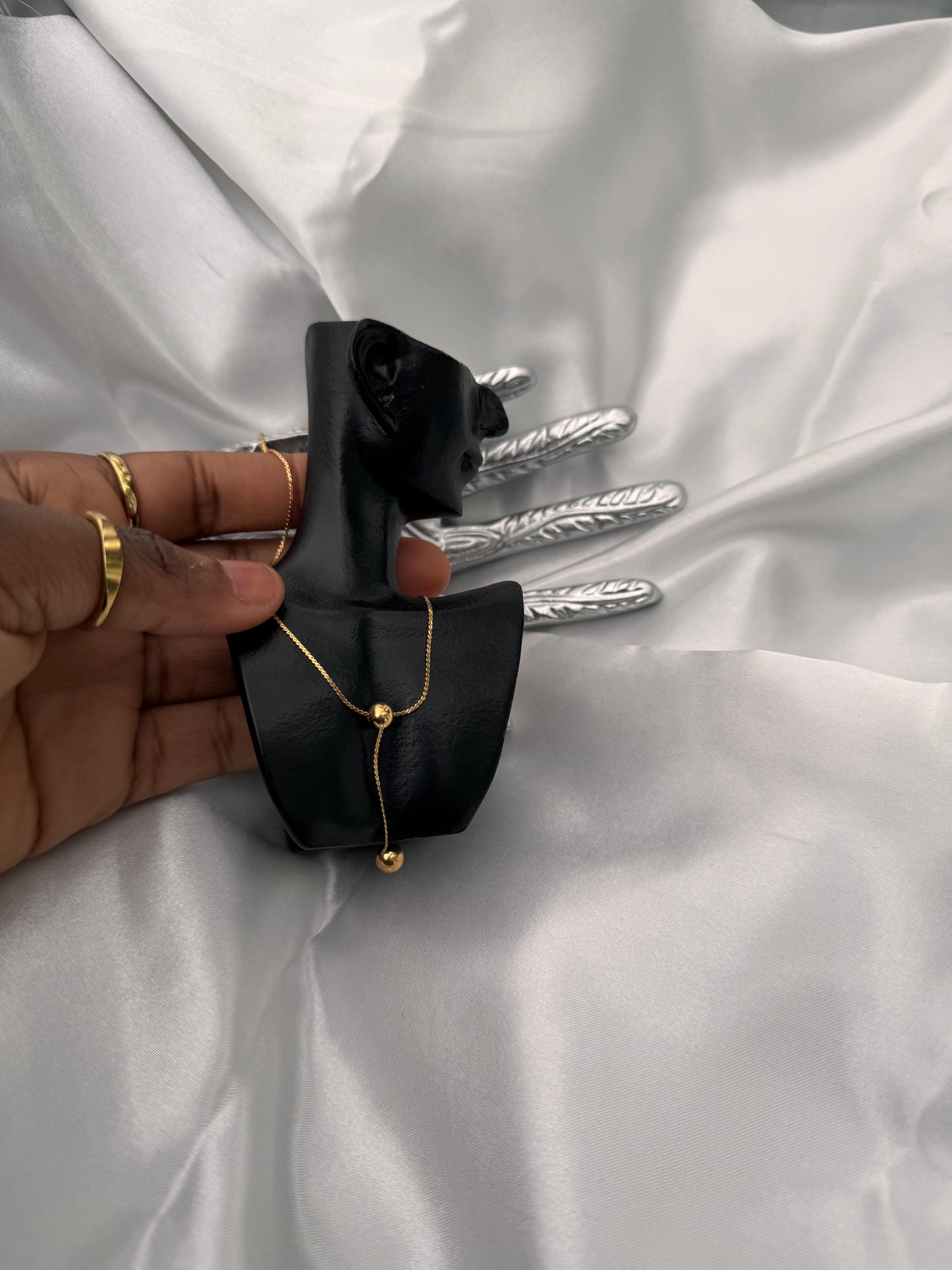 Dina Double Layer Non Tarnish Everyday Wear Necklace 16inches