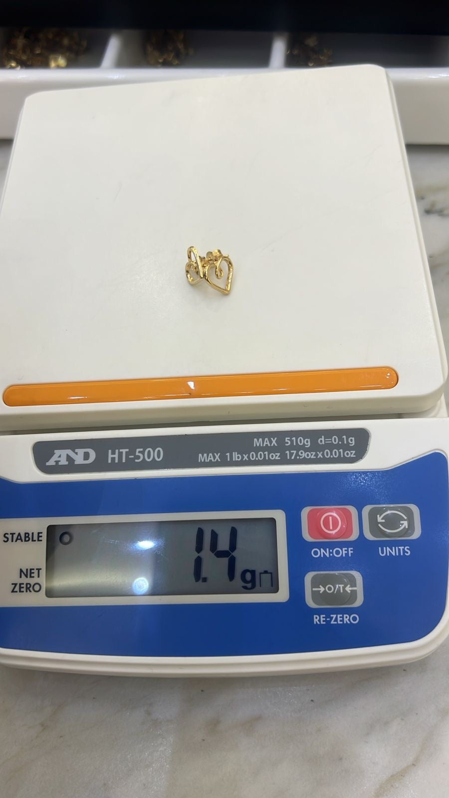 Diigab 18ct Real Gold Stud Earrings