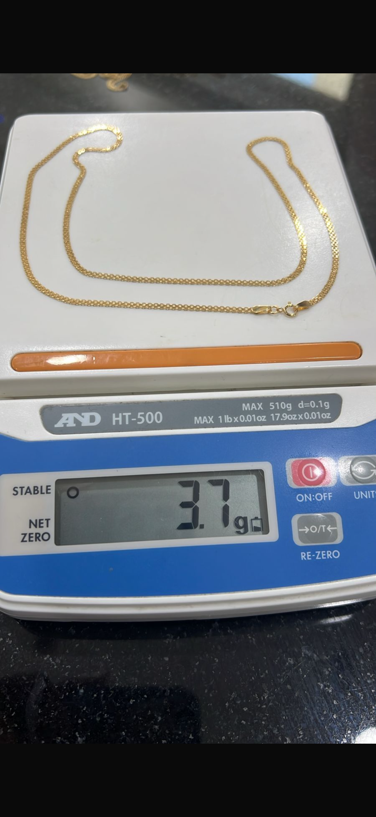 Deglad 18ct Solid Gold Carpet Chain Necklace