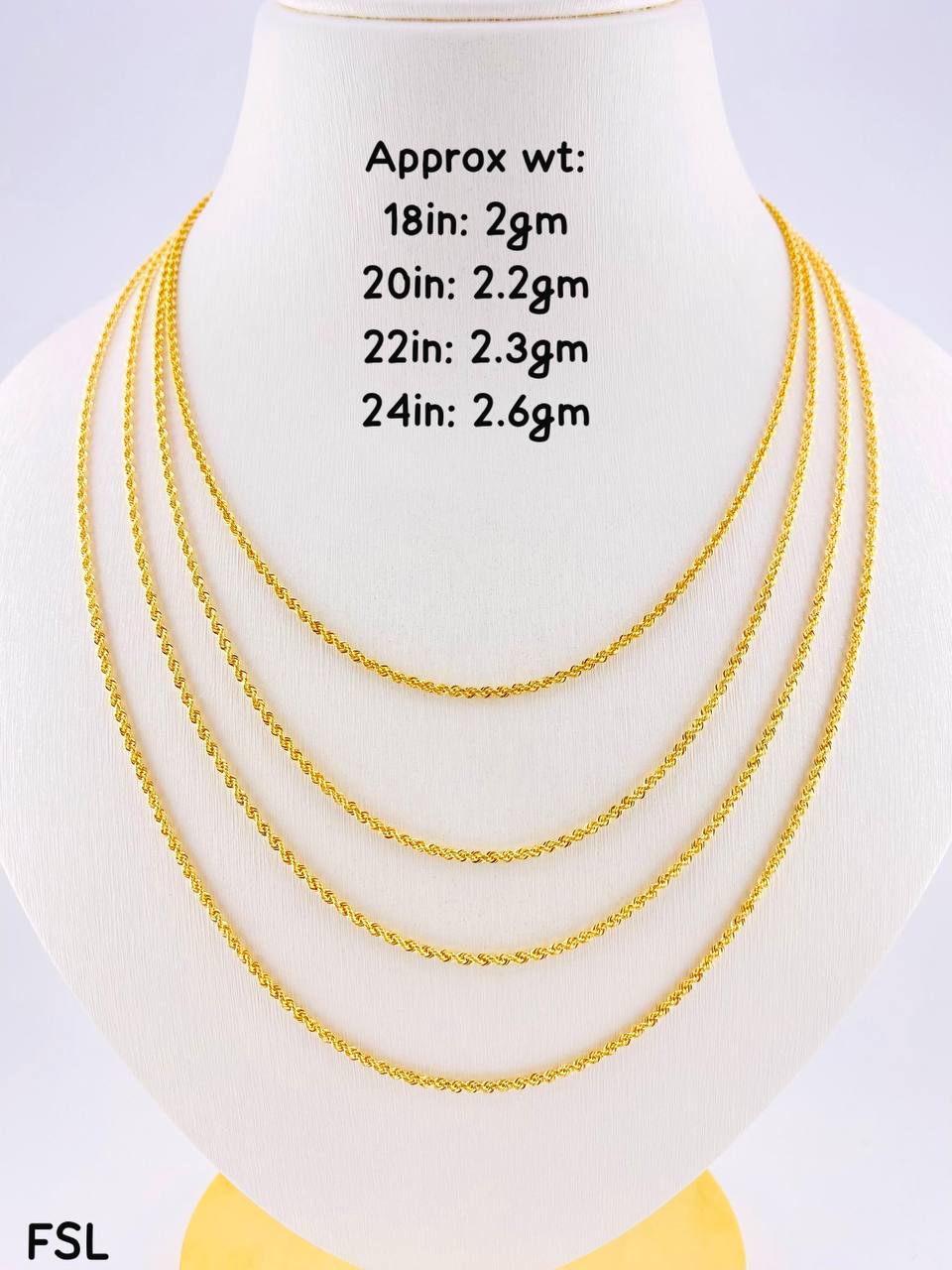 Degak 18Karat Pure Gold Chain
