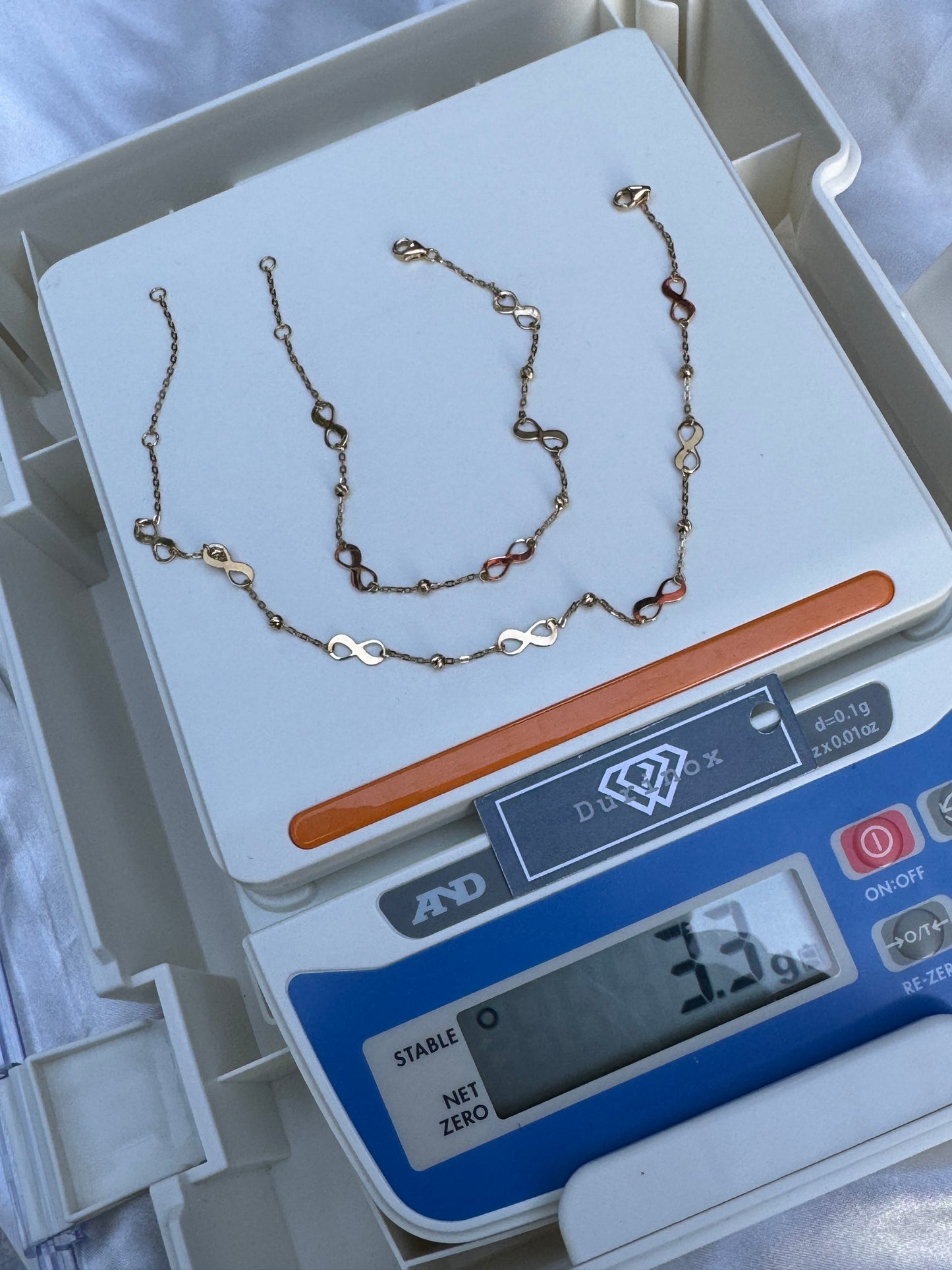 Defag 18K Pure Gold Bracelets (7.5 inches) & Anklets (10.5 inches)