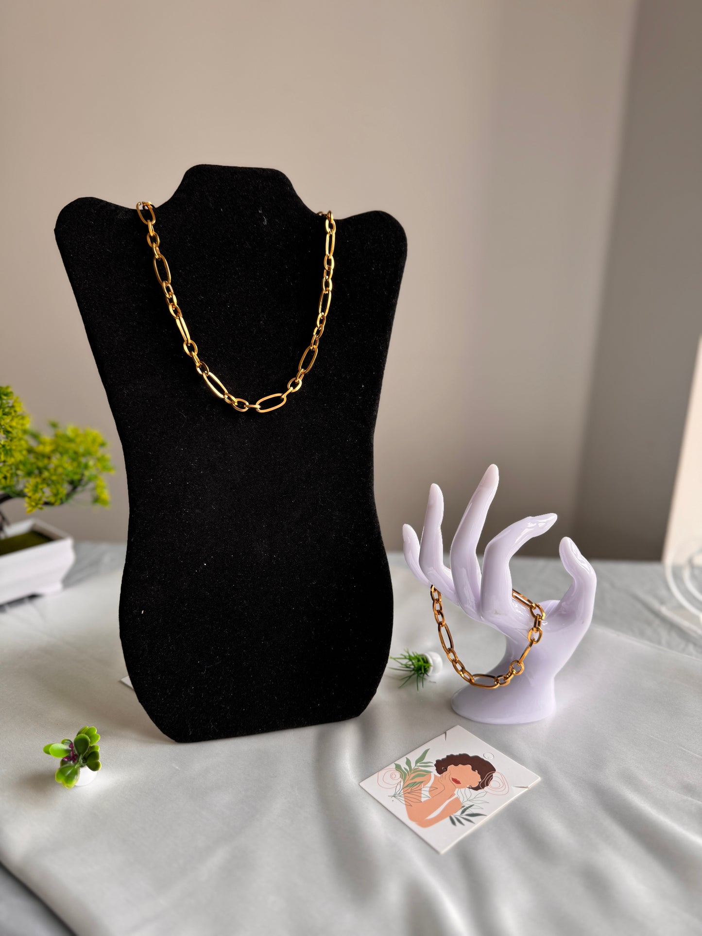 Stainless steel jewellery set