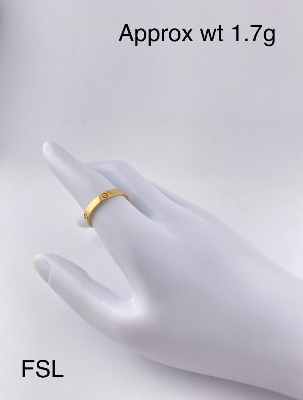 Deggam 18ct Solid Gold Women Fashion Rings