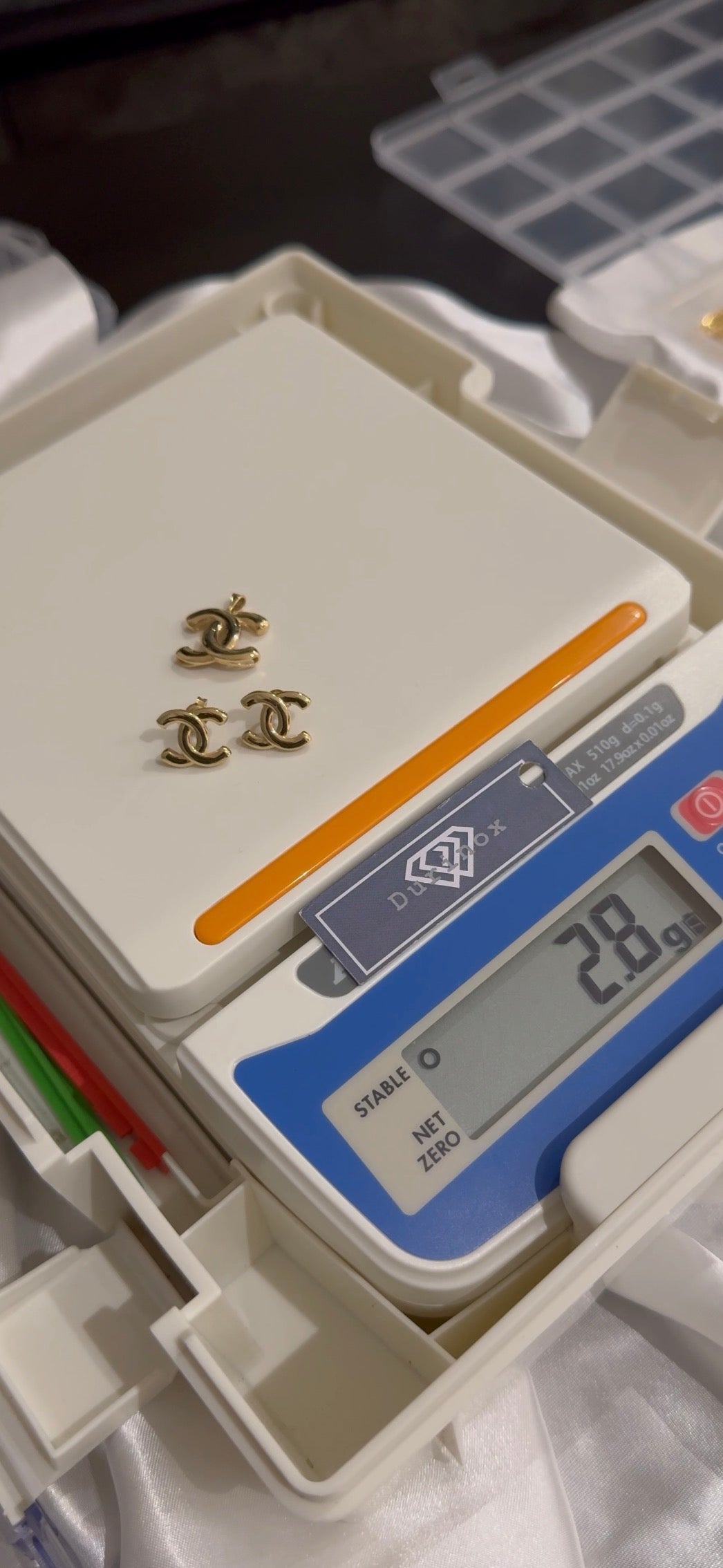 Degarh 18Karat Solid Gold Hoop Earrings & Pendant Jewellery Set