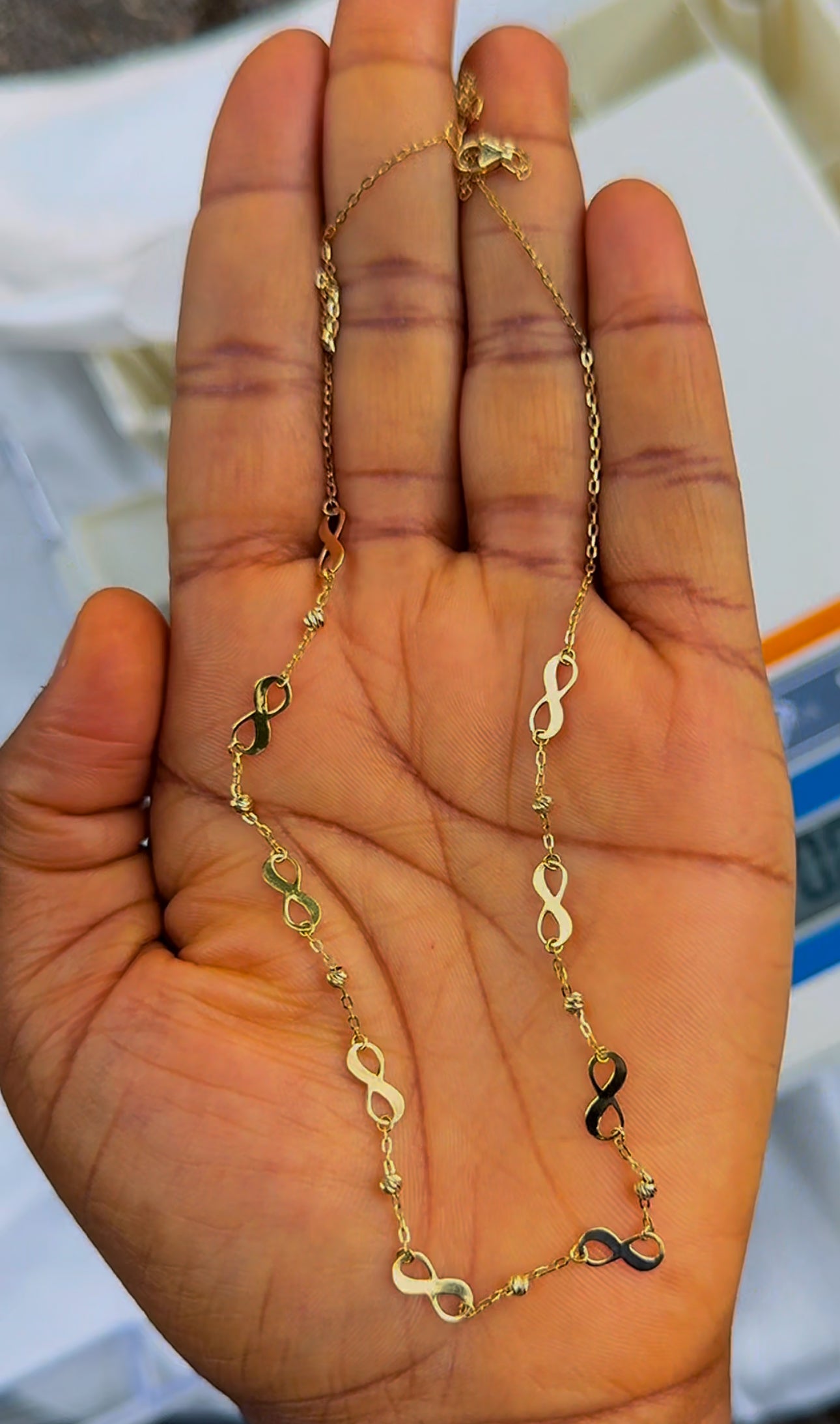 Defash 18 Karat Real Gold Instant Chain Necklace 18in