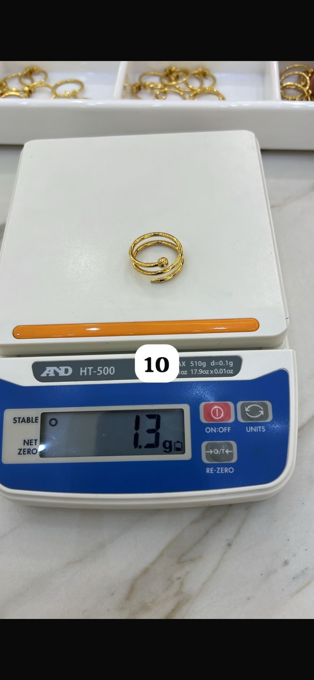 Deggam 18ct Solid Gold Women Fashion Rings