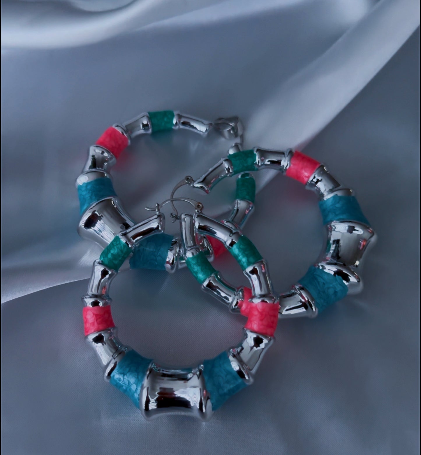 Dexxa Bold & Chunky Colourful Jewellery Set 22” Chain