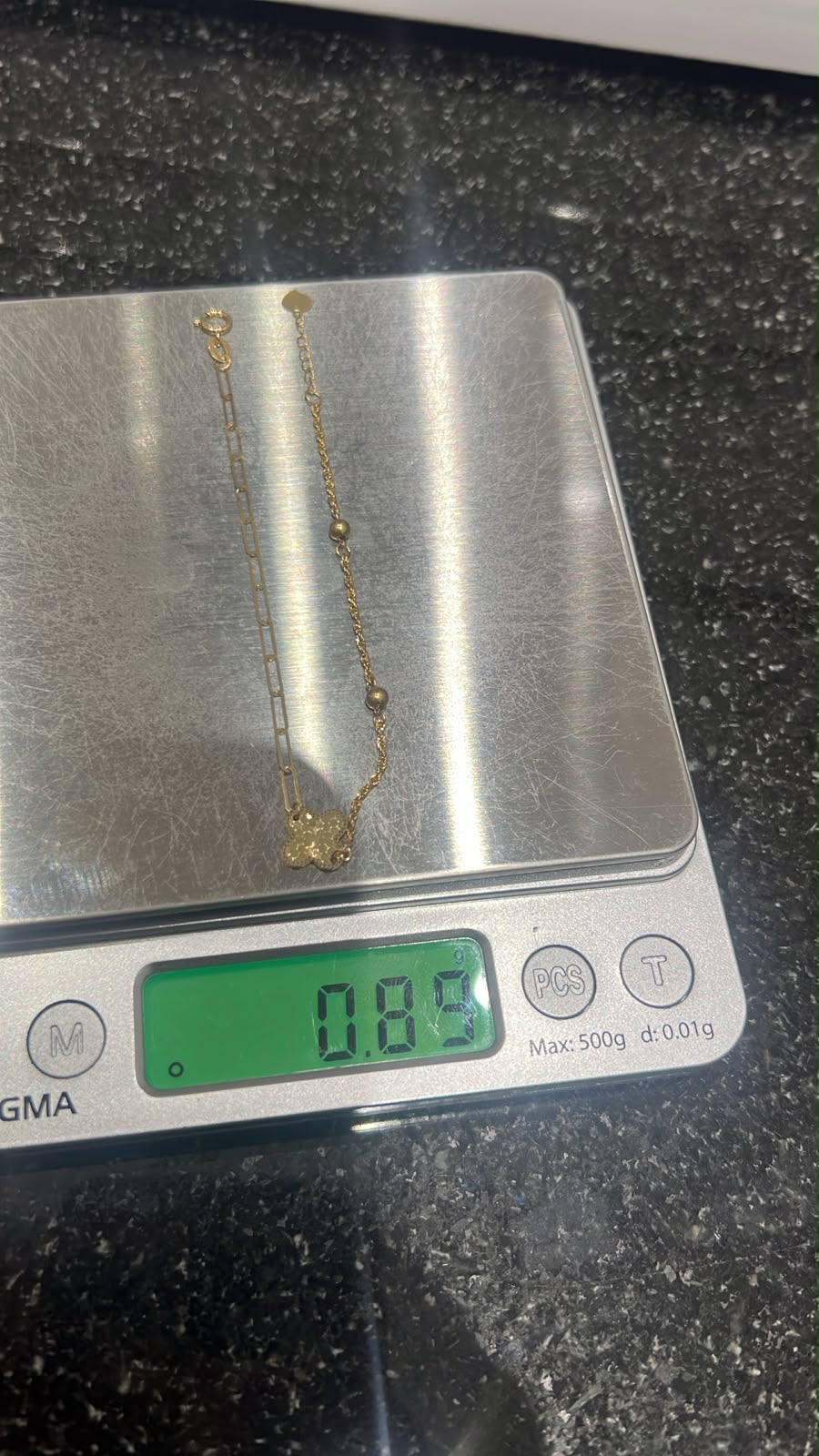 18K Solid Gold Dainty Lightweight Bracelet | Very Fragile (1g) (Extra)