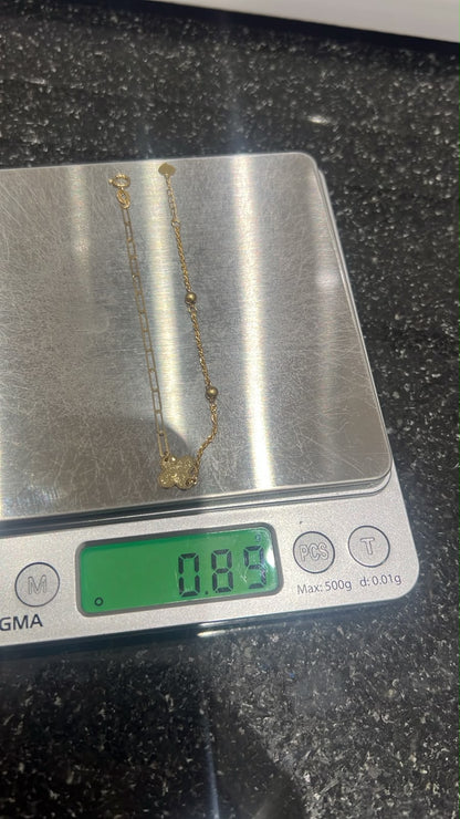 18K Solid Gold Dainty Lightweight Bracelet | Very Fragile (1g) (Extra)