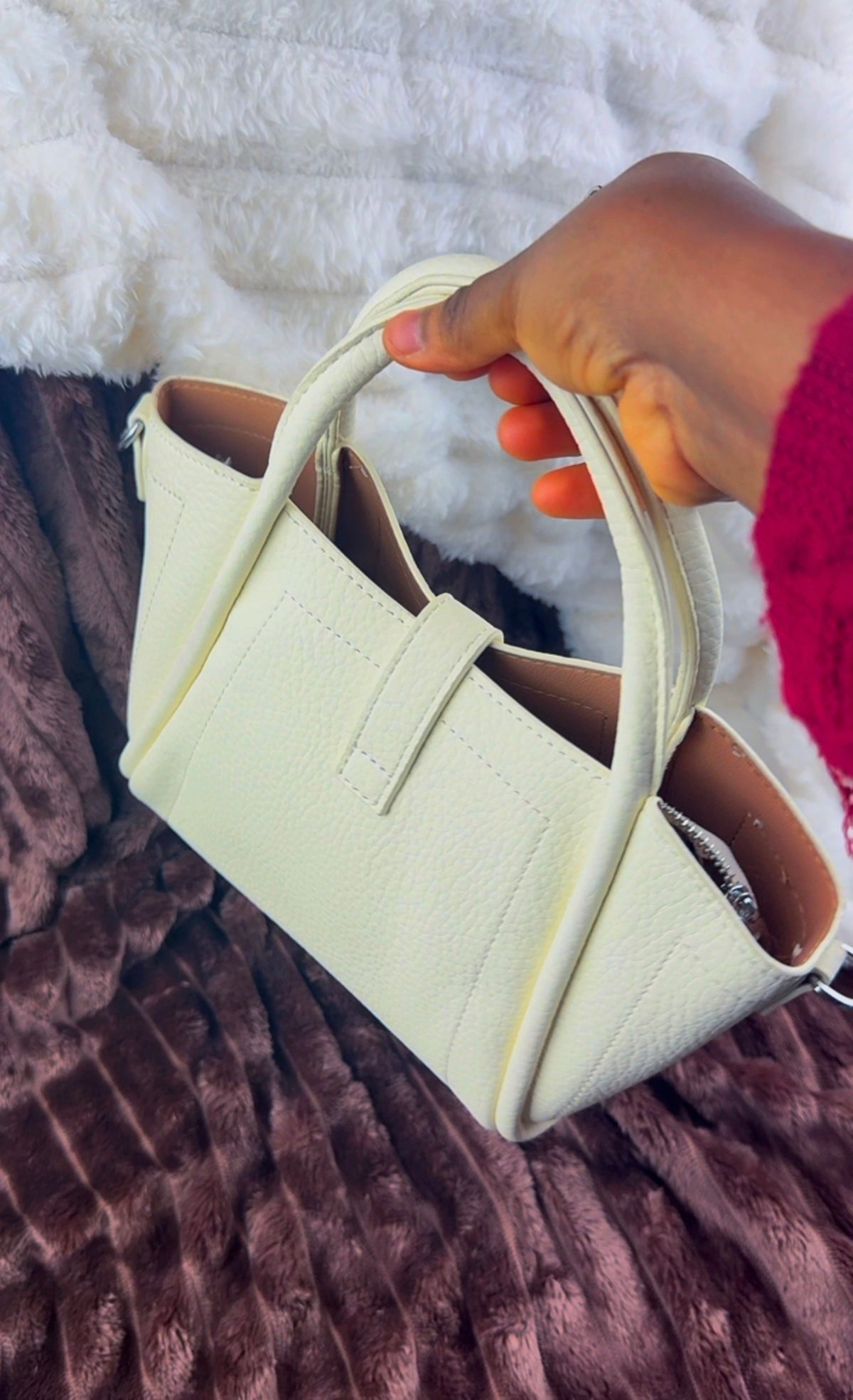 Cream Slouchy 3-in-1 Bucket Bag | LARYZ Everyday - 061 | Medium