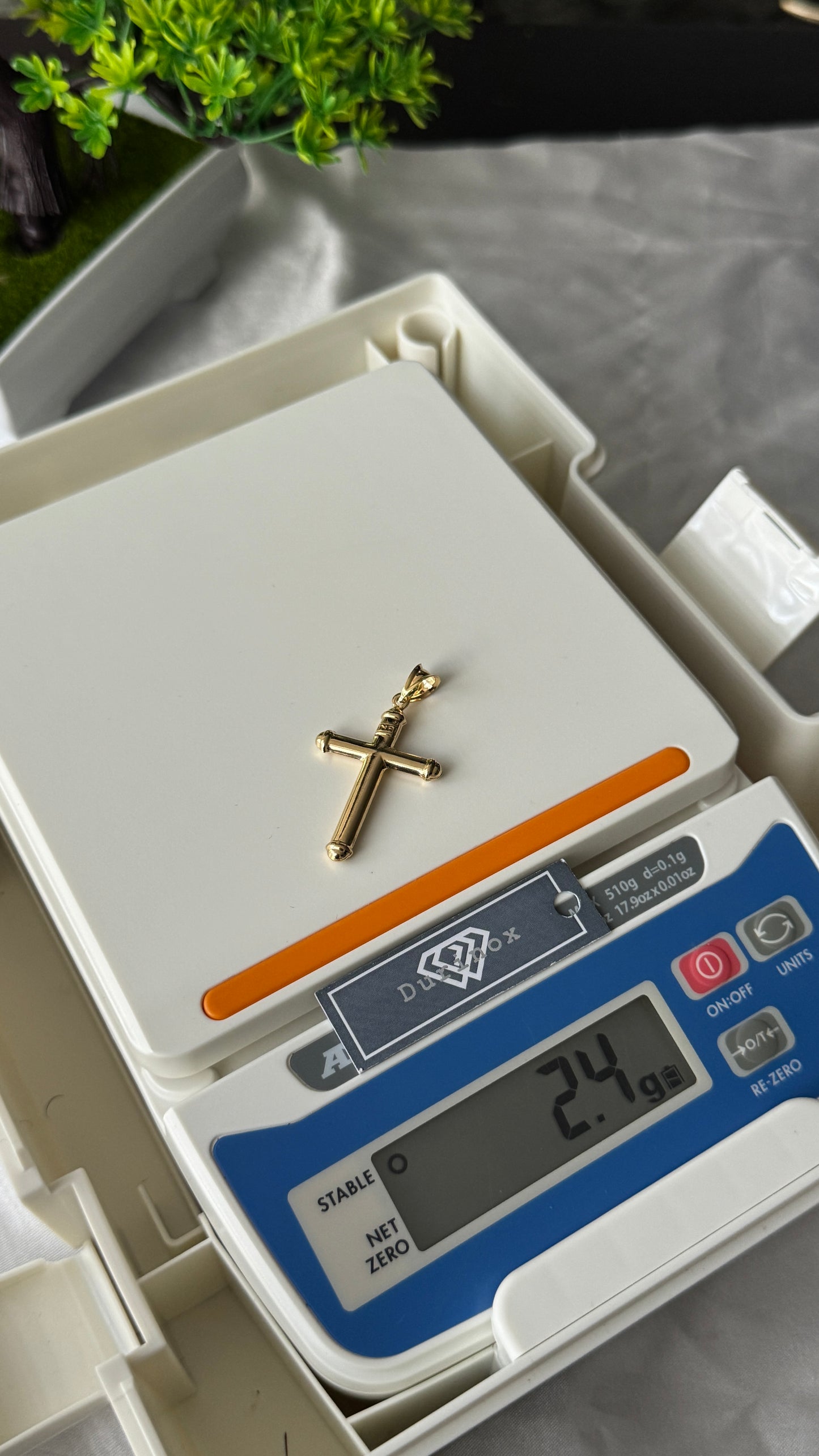 18k Solid Gold Cross Pendant | 2.4g