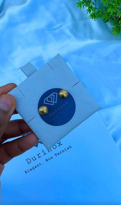 21K Solid Gold Stud Earrings Collection | High-Purity Gold⁠ | Lightweight 0.9g - 1.1g