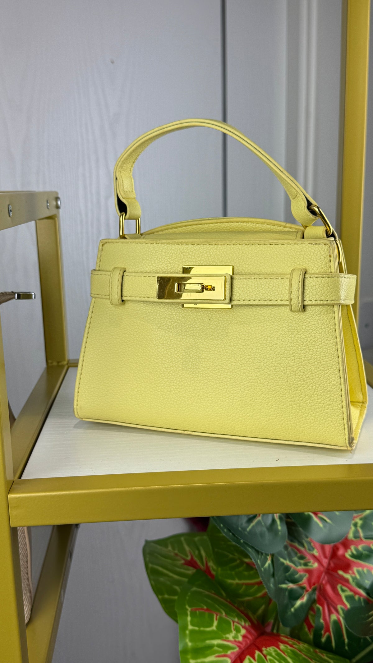 Yellow Structured Women's Handbag {Small} | LARYZ Everyday 006 | Small
