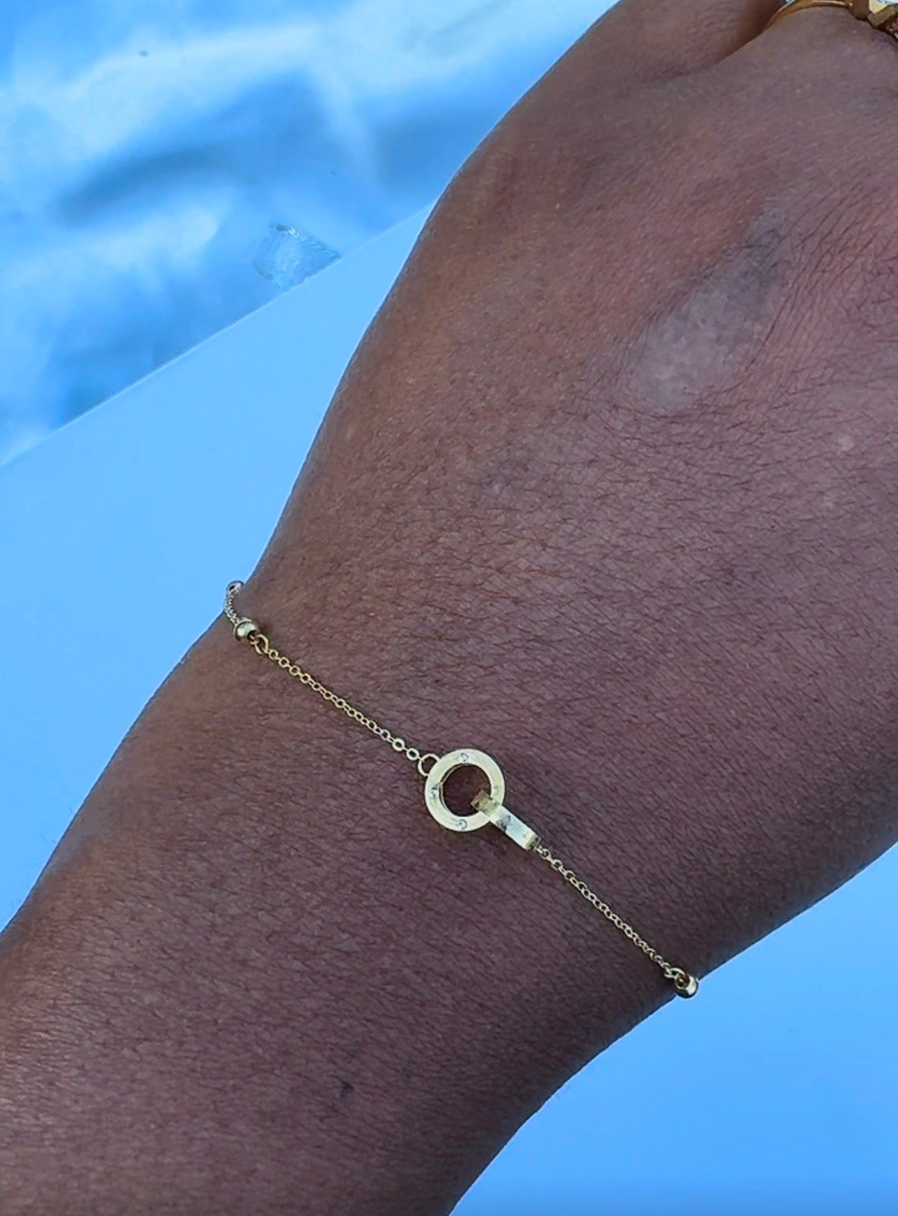 18K Solid Gold Dainty Lightweight Bracelet | Very Fragile (1g) (Extra)