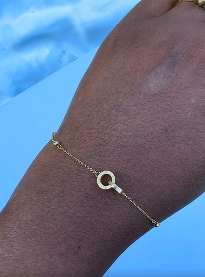 18K Solid Gold Dainty Lightweight Bracelet | Very Fragile (1g) (Extra)