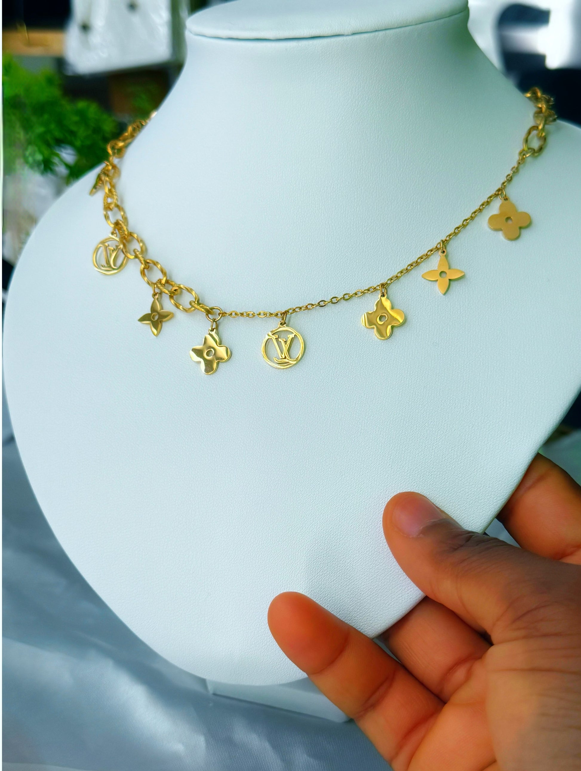 Order Diimma Gold Plated Super Double Electroplated Stainless Steel Choker Chain Necklace 16”