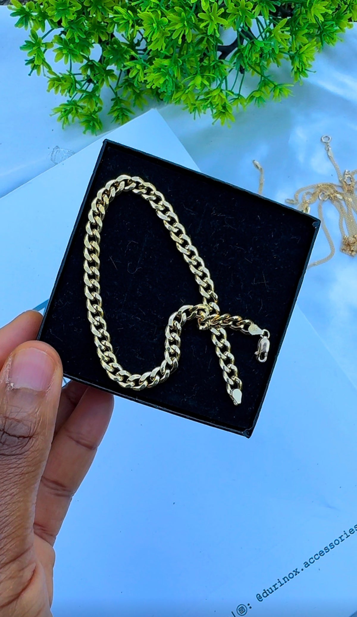 18K Solid Gold Cuban Bracelet – 3.1g - 8.5 Inches