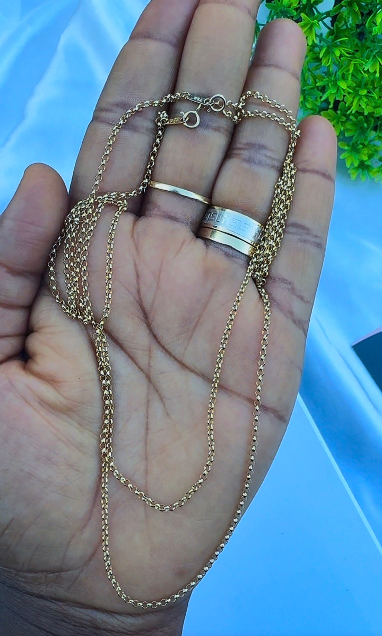18ct Gold Rolo Chain 18 & 20 Inches