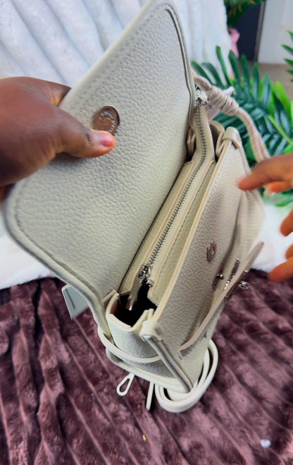 Biege Structured Women's Handbag | LARYZ Everyday 001