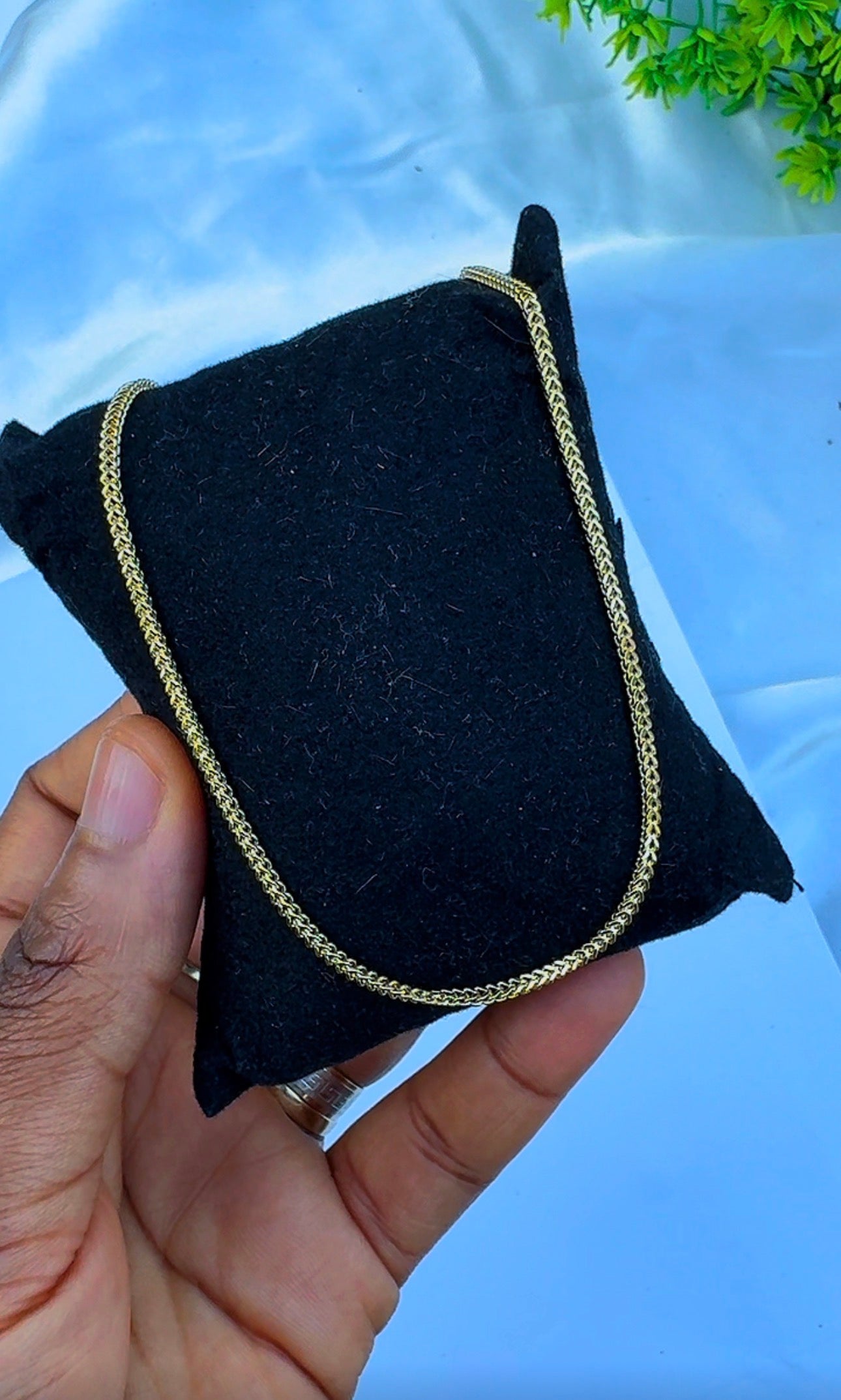 18K Solid Gold Franco Chain Necklace  | 18” - 24”