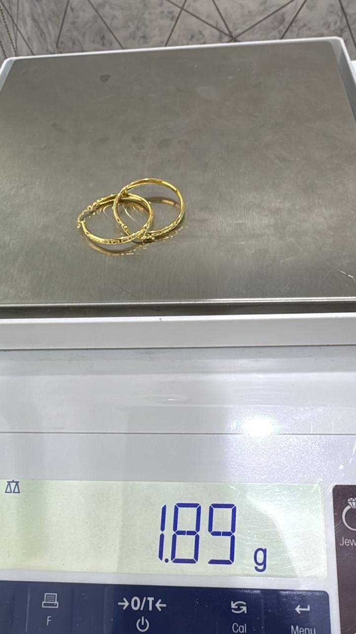 Deger 18 Karat Solid Gold Medium Hoop Earrings (3cm | 30mm)