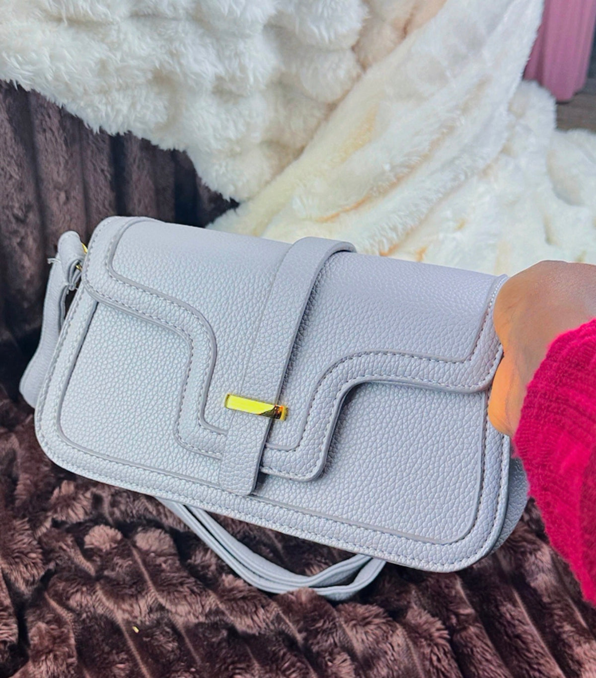 Lilac Structured Flap Women’s Wallet | Handbag -034