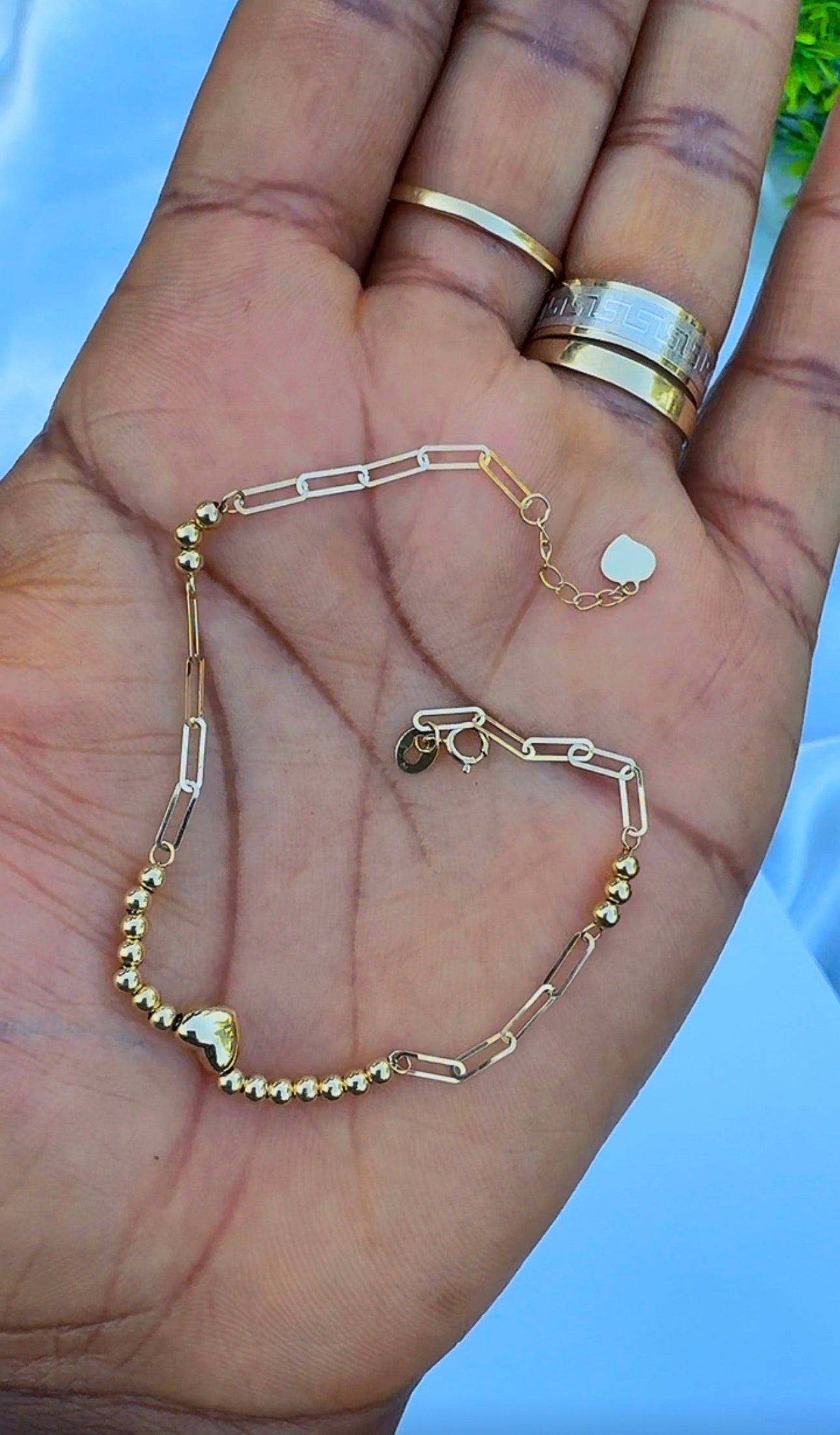 18K Solid Gold Dainty Lightweight Bracelet | Very Fragile (1g) (Extra)