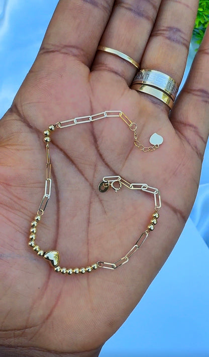 18K Solid Gold Dainty Lightweight Bracelet | Very Fragile (1g) (Extra)