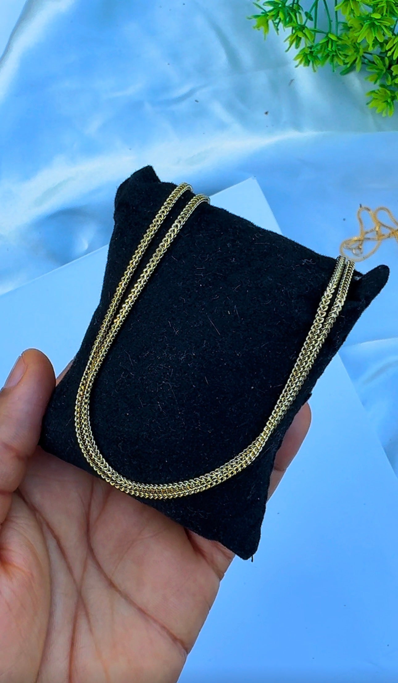 18K Solid Gold Franco Chain Necklace  | 18” - 24”