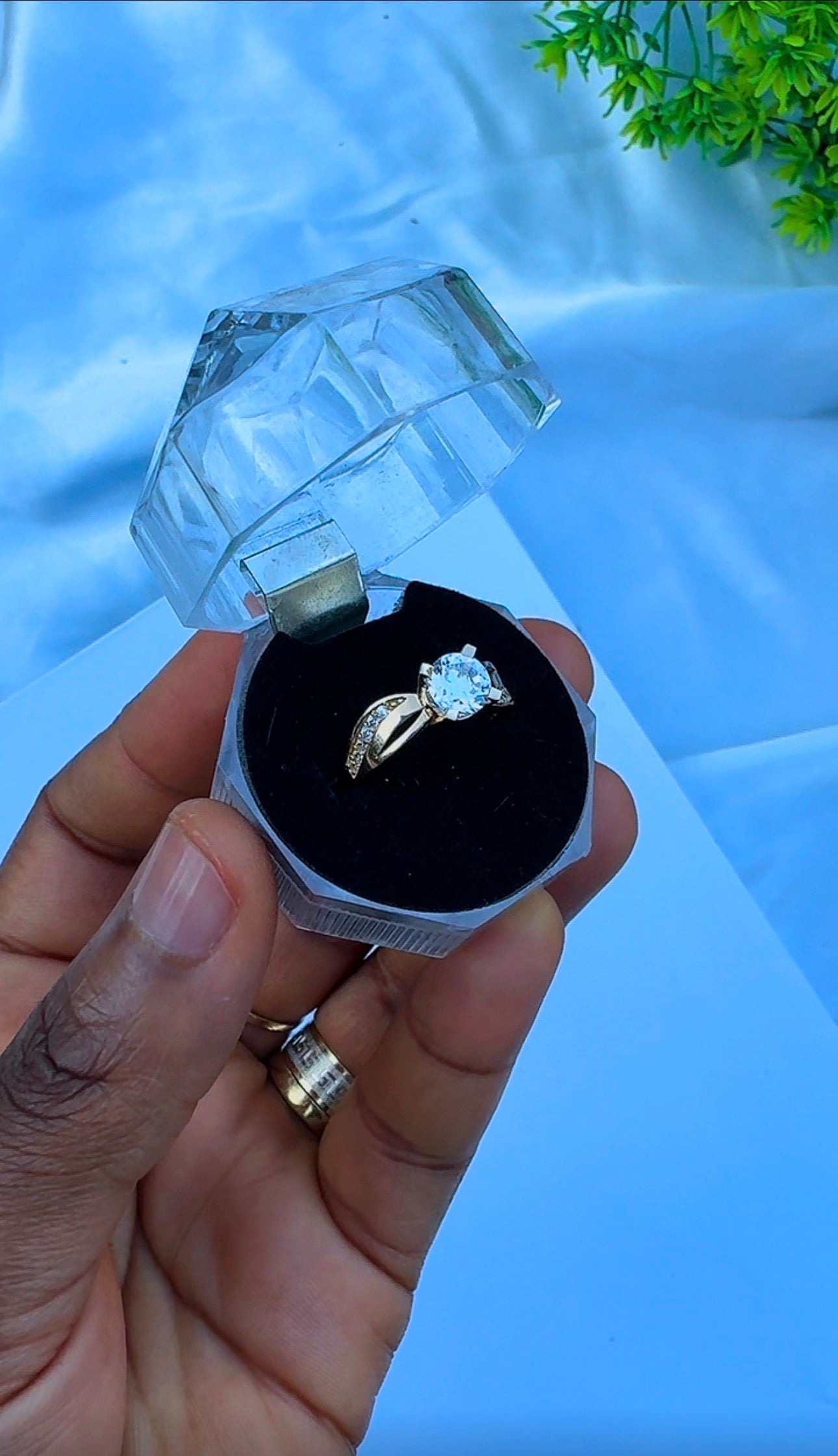 18K Solid Gold Engagement Ring For Women | Size 6 & 7
