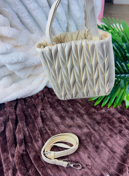 Cream Miu Ladies Handbag {Small} | LARYZ Everyday -055