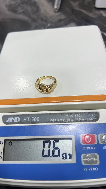 18K Solid Gold Chunky Fashion Rings For Women- Lightweight 1g or Less (Extra Extra)