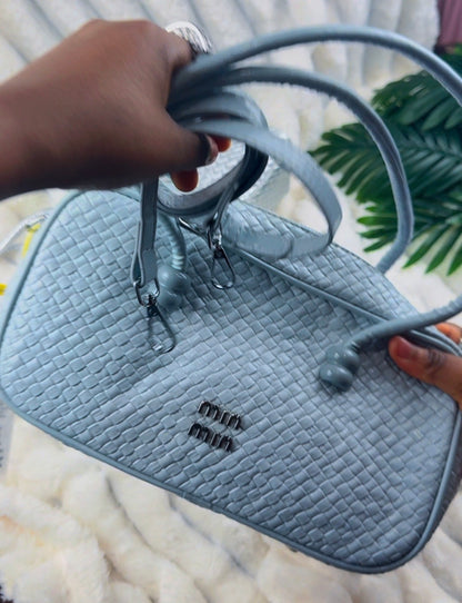 Blue Woven Barrel Women’s Bag | LARYZ Everyday - 037 | Medium-Big