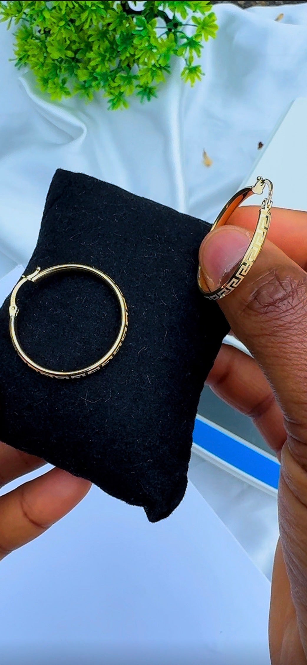 Deger 18 Karat Solid Gold Medium Hoop Earrings (3cm | 30mm)
