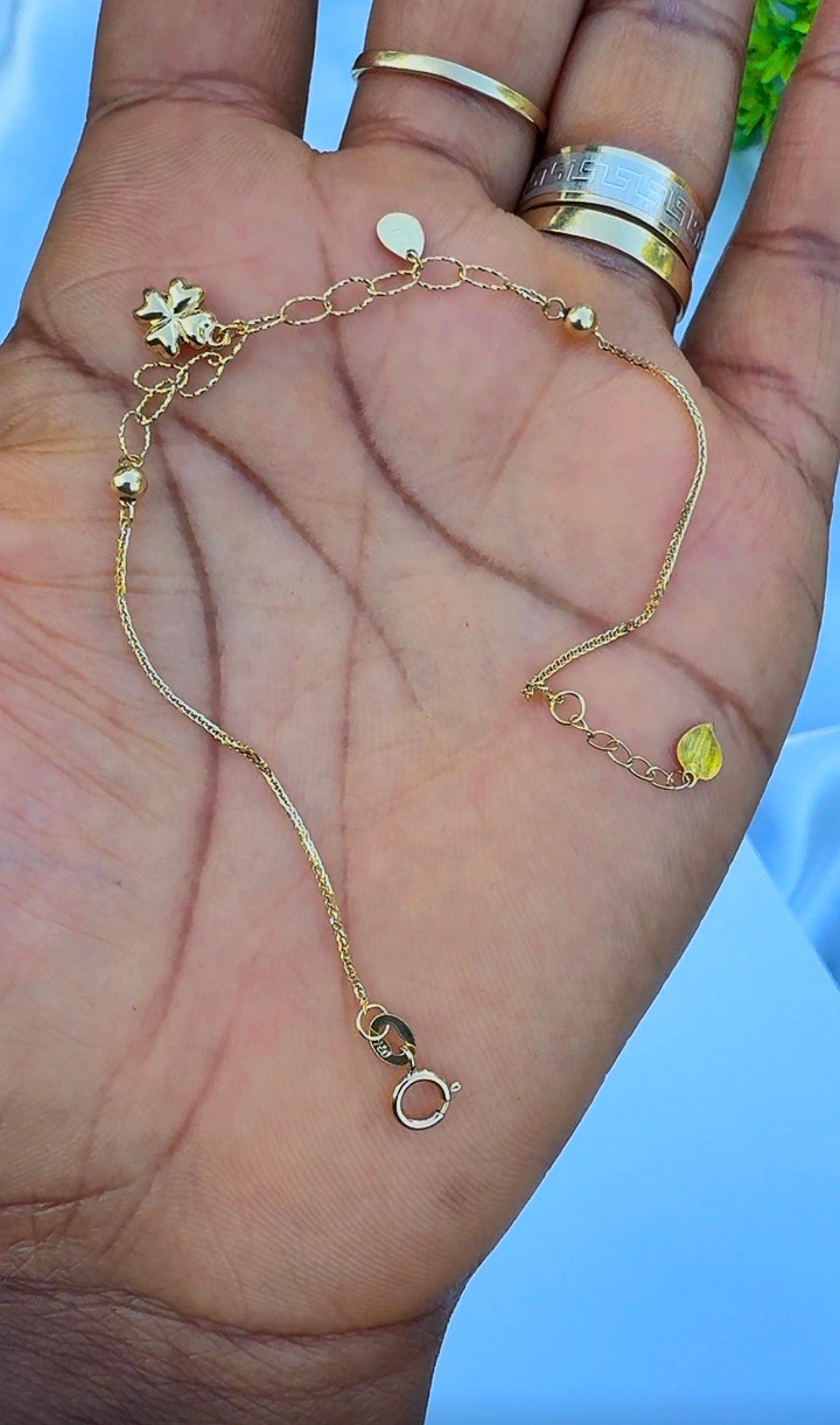 18K Solid Gold Dainty Lightweight Bracelet | Very Fragile (1g) (Extra)