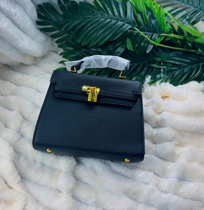 Black Structured Women's Handbag | LARYZ Everyday - 023 | Small-Medium