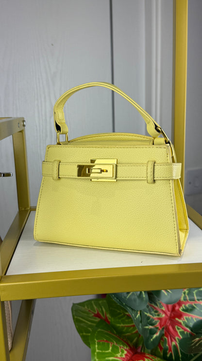 Yellow Structured Women's Handbag {Small} | LARYZ Everyday 006 | Small