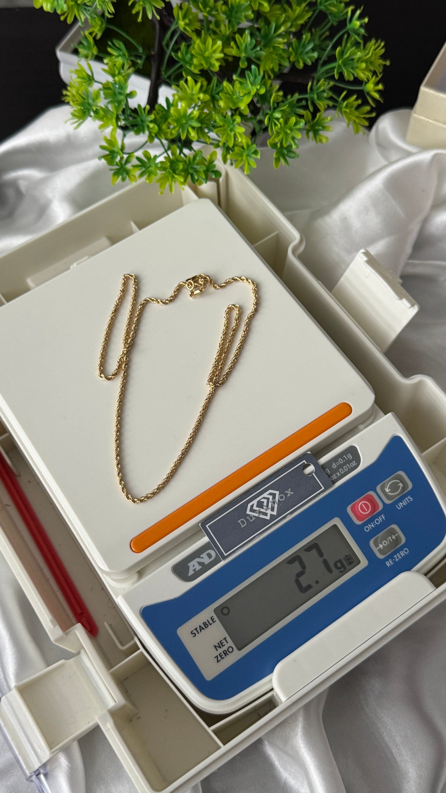 Degak 18Karat Pure Gold Twist Rope Chain