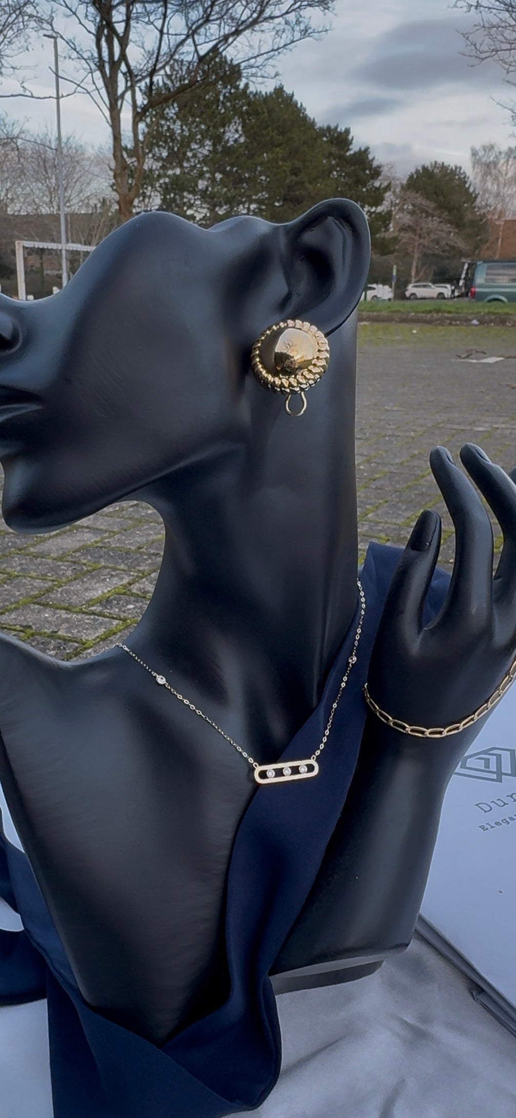 Diigag 18ct Real Gold Clip Earrings (18K Extra)