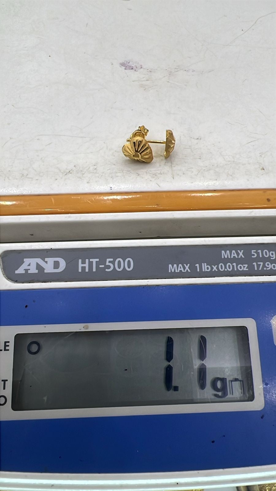 Diigab 21ct Real Gold Stud Earrings