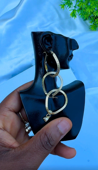 18K Solid Gold Pear Earrings & Pendant Jewellery Set | 2.1g
