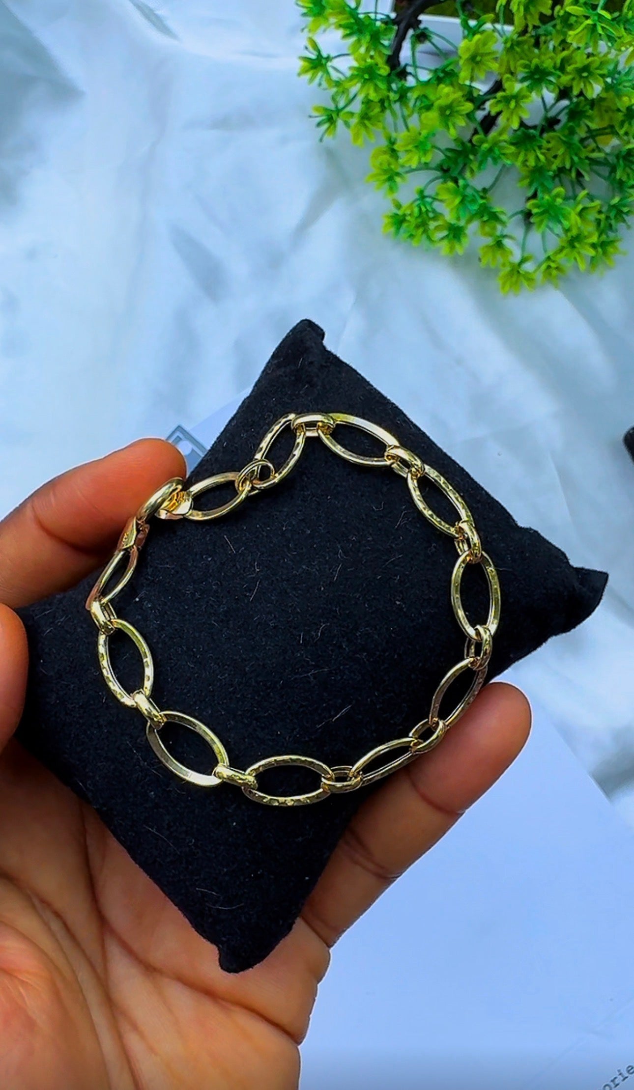 18K Solid Gold Chunky Link Bracelet | 3.61g | 7.5 Inches