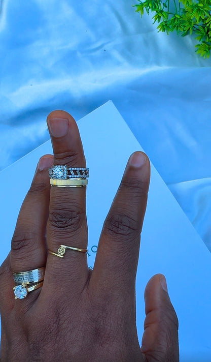 18 Karat Solid Gold Engagement Rings For Women | Sizes 7&7.5 | 2.5g
