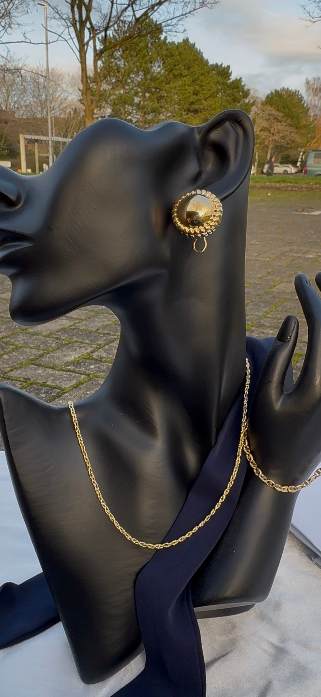 Diigag 18ct Real Gold Clip Earrings (18K Extra)