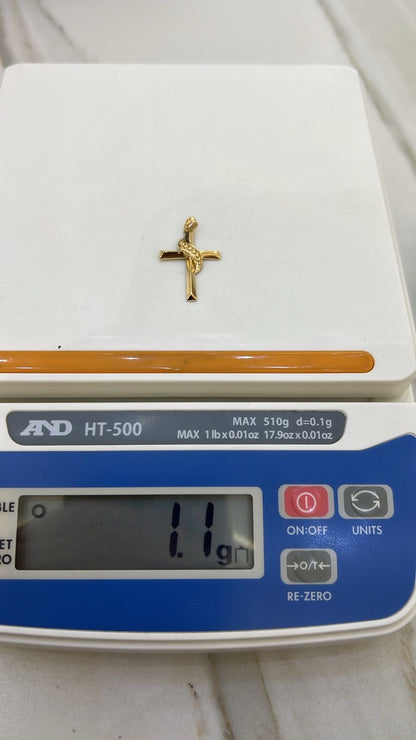 Deglac 18Karat Solid Gold Cross Pendants