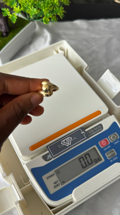 18K Solid Gold Chunky Fashion Rings For Women- Lightweight 1g or Less (Extra Extra)