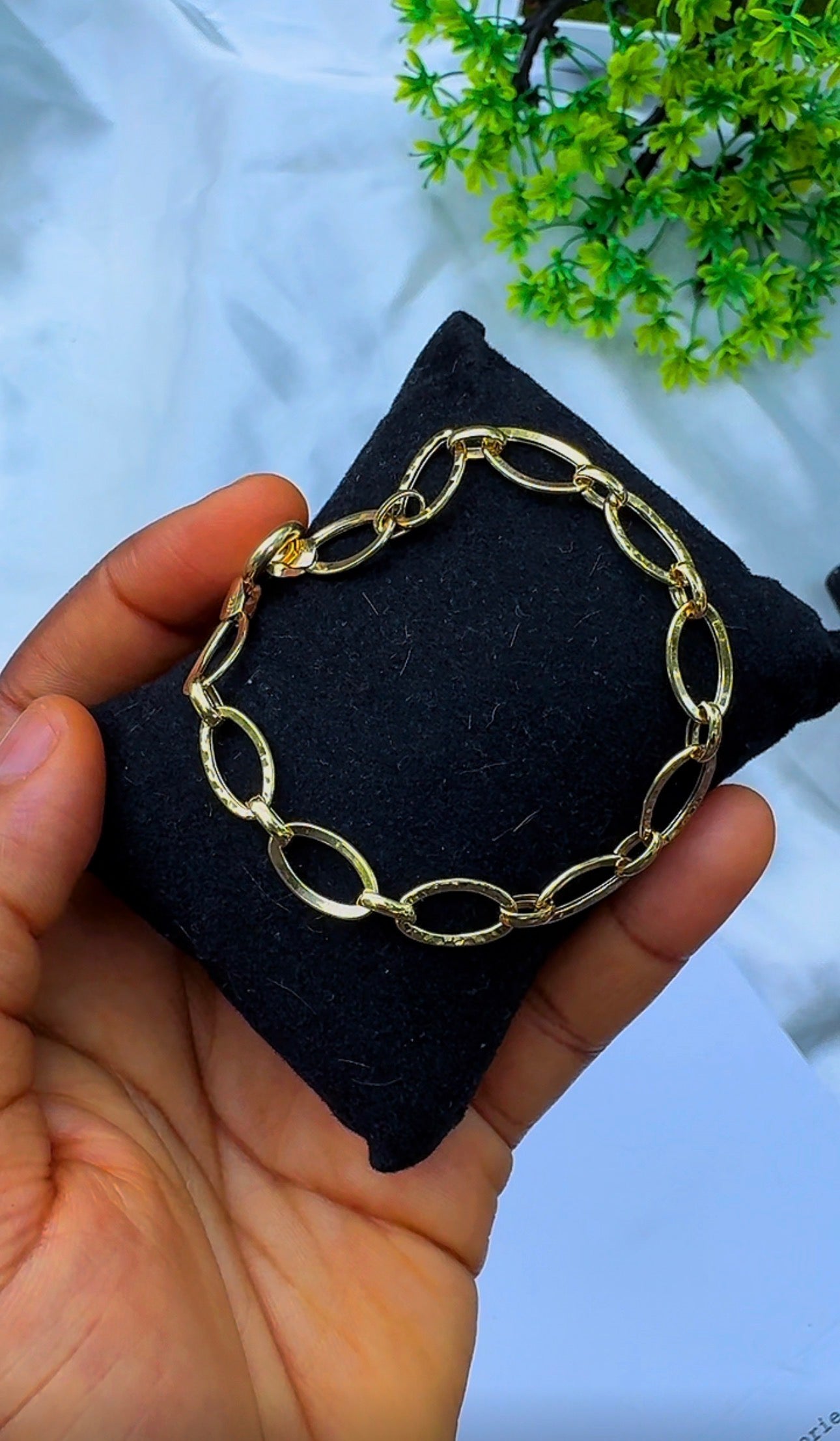 18K Solid Gold Chunky Link Bracelet | 3.61g | 7.5 Inches