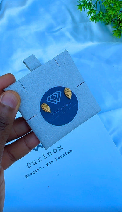 21K Solid Gold Stud Earrings Collection | High-Purity Gold⁠ | Lightweight 0.9g - 1.1g